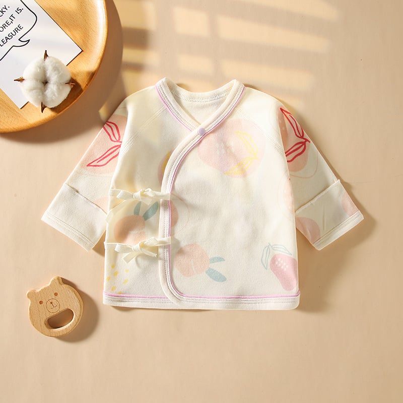 Μωρουδάκι τοπ από 100% βαμβάκι, V-λαιμός, χωρίς κουκούλα, για άνοιξη-φθινόπωρο, κυκλοφορία 2025