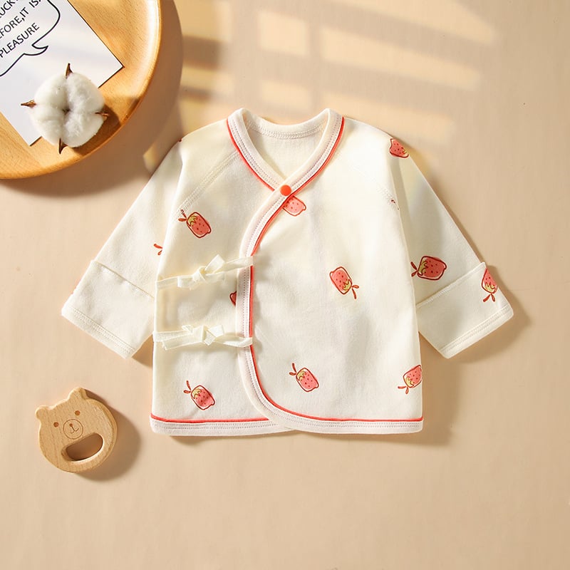 Μωρουδάκι τοπ από 100% βαμβάκι, V-λαιμός, χωρίς κουκούλα, για άνοιξη-φθινόπωρο, κυκλοφορία 2025