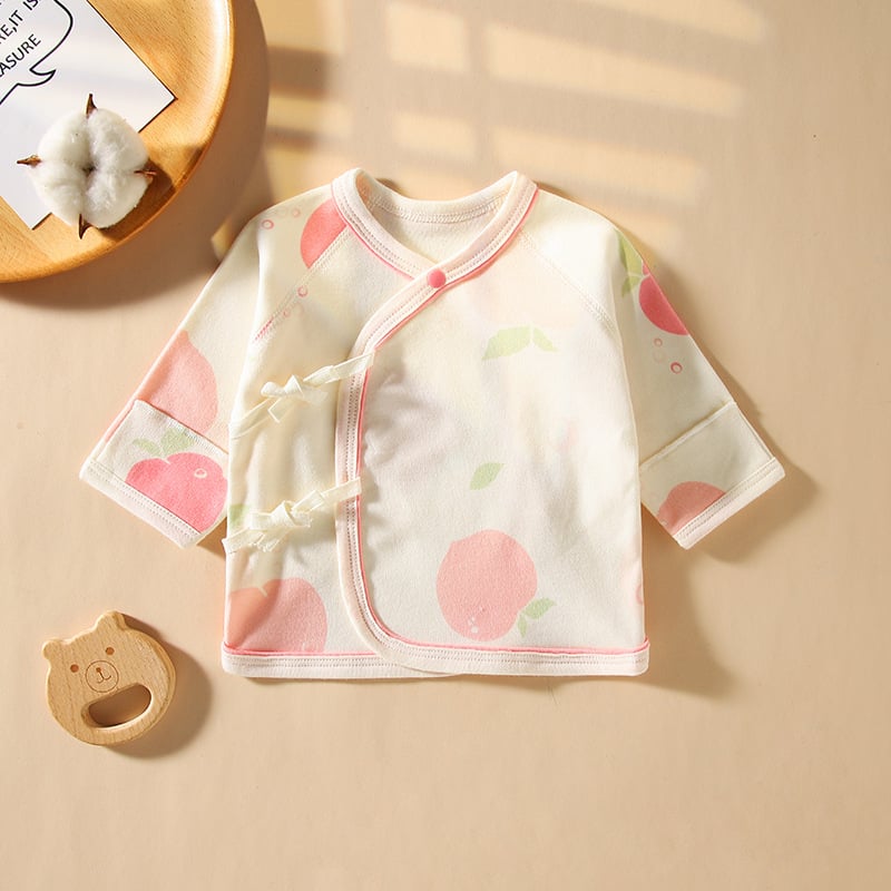 Μωρουδάκι τοπ από 100% βαμβάκι, V-λαιμός, χωρίς κουκούλα, για άνοιξη-φθινόπωρο, κυκλοφορία 2025