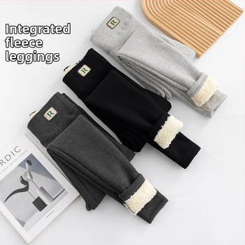 All-in-One kelnes iš viskozės pluošto, vertikalios juostelės, iki kulkšnies ilgis, ekstra stora, šilta