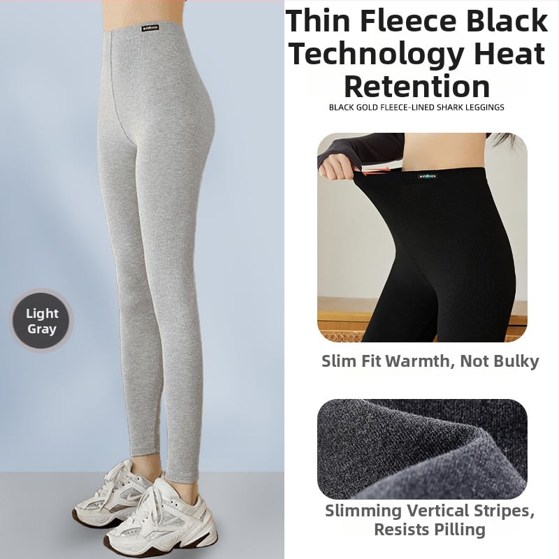 All-in-One kelnes iš viskozės pluošto, vertikalios juostelės, iki kulkšnies ilgis, ekstra stora, šilta