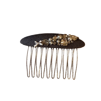 Invertuotas dizainas plaukų šukoms su kristalais – nacionalinis ir senovinis stilius, moterų galvos aksesuaras, diamantinis apdirbimas, ruduo 2025