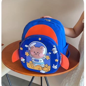 Laste koolikott poissile, nailon, koormust vähendav, lapsele sõbralik ja armas stiil, kaarjatud õlarihmad, sobib lasteaeda
