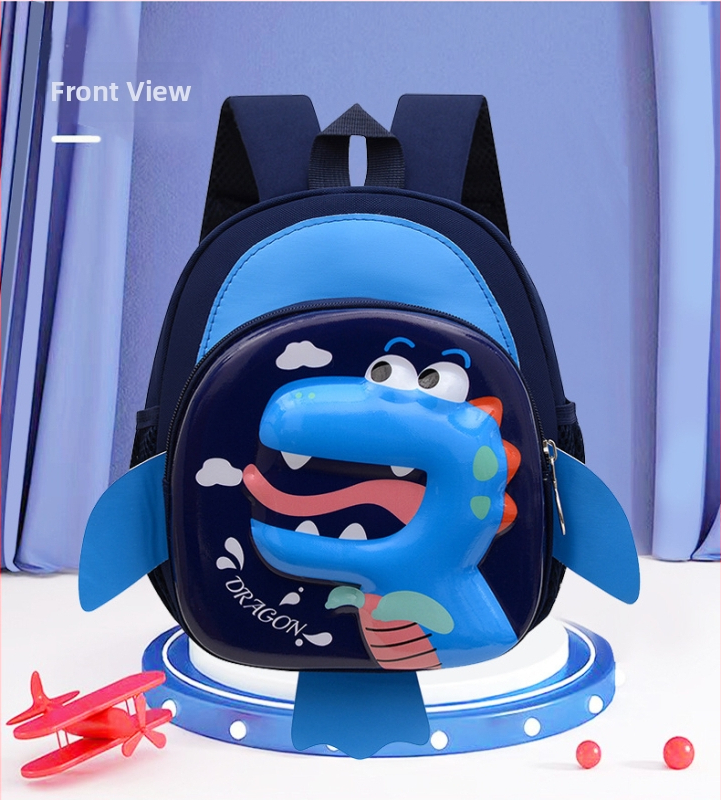 Laste koolikott poissile, nailon, koormust vähendav, lapsele sõbralik ja armas stiil, kaarjatud õlarihmad, sobib lasteaeda