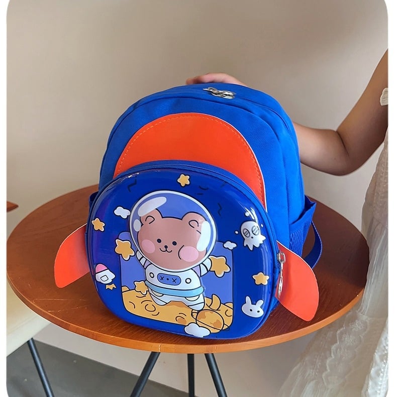 Laste koolikott poissile, nailon, koormust vähendav, lapsele sõbralik ja armas stiil, kaarjatud õlarihmad, sobib lasteaeda