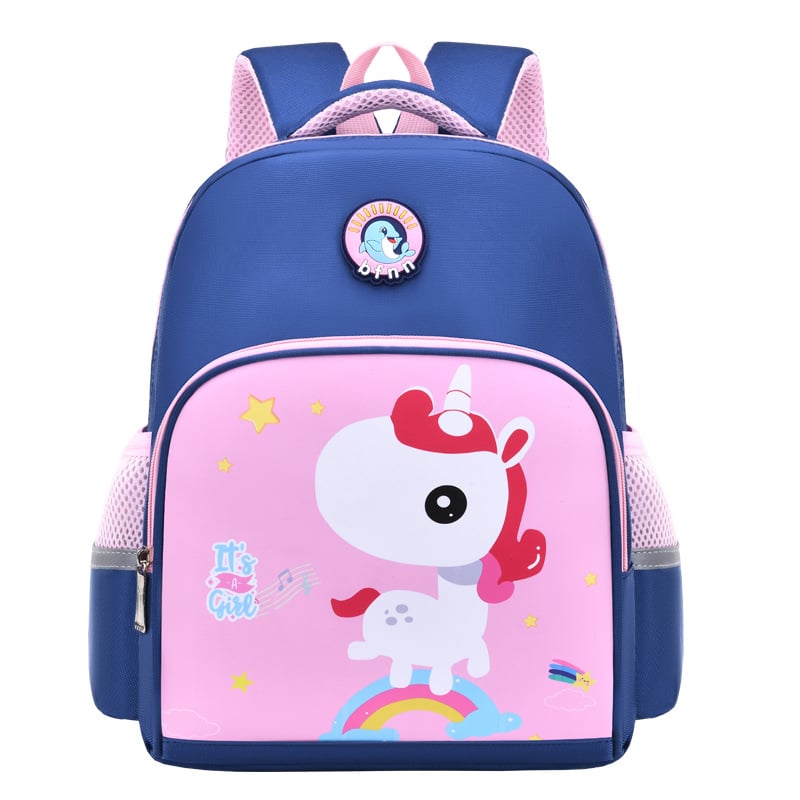 Lasteaia seljakott multikajoonistusega, unisex, Oxford-kangas, kumer õlarihm, nailonvooder