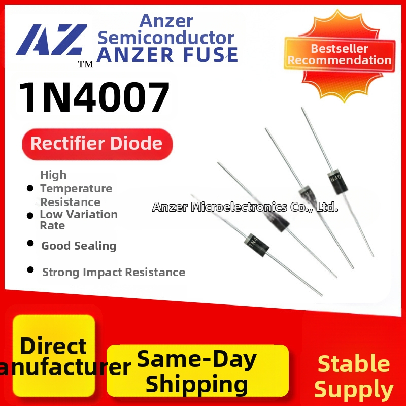 Dioda 1N4007M71A1000Vdo-41 Plug-In lyginamoji dioda, greitas atkūrimas, silicijus