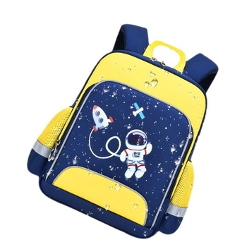 Ученическа раница за начално училище, унисекс, ергономично намаляване на натоварването за гърба, водоустойчива, Oxford плат, аниме мотив астронавт, модел ITP-00492