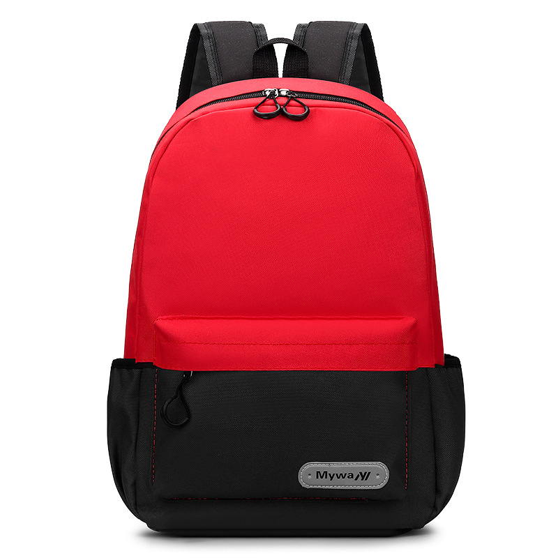 Детска раница от платно с печатен логотип – унисекс, за начално училище, дишаща и износоустойчива, намалява натоварването