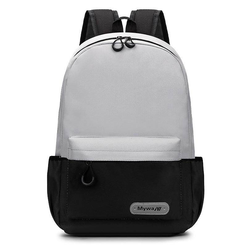 Детска раница от платно с печатен логотип – унисекс, за начално училище, дишаща и износоустойчива, намалява натоварването