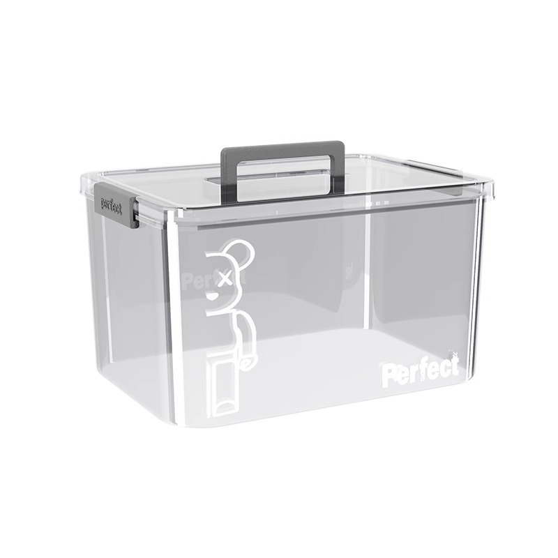 Διαφανής πλαστικός φορητός κάδος αποθήκευσης ρούχων – φορητός, χωρητικότητα 5-10 L, 100% καινούριο υλικό