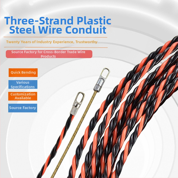 Kolm-sõlmega traadijuht elektrik tööde jaoks | Juhtme viimine läbi seinte ja torude PVC/plastik/metall | Kaal 0,3–0,9 kg