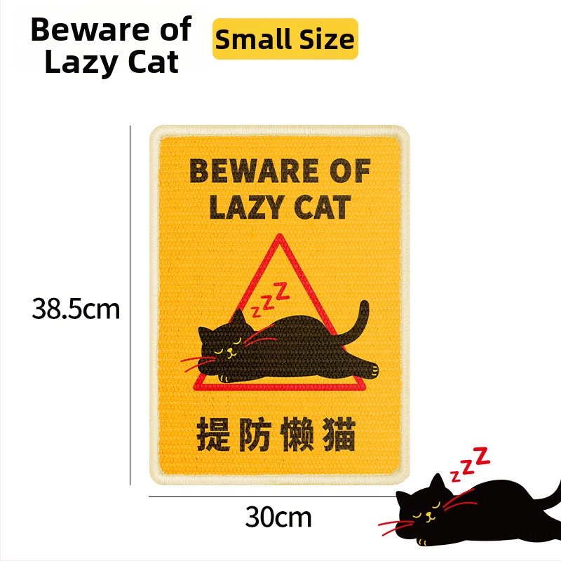 Katės įbrėžimų lenta – vertikalus sienos montavimas, iš sisalo, 40 vnt. dėžėje, nacionalinės tendencijos stilius