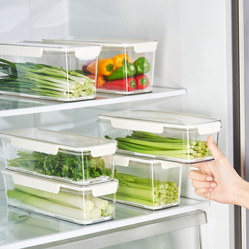 Japonijos stiliaus plastikinė šaldytuvo krisperio dėžutė – nešiojama, išlaiko šviežumą