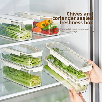 Japonijos stiliaus plastikinė šaldytuvo krisperio dėžutė – nešiojama, išlaiko šviežumą