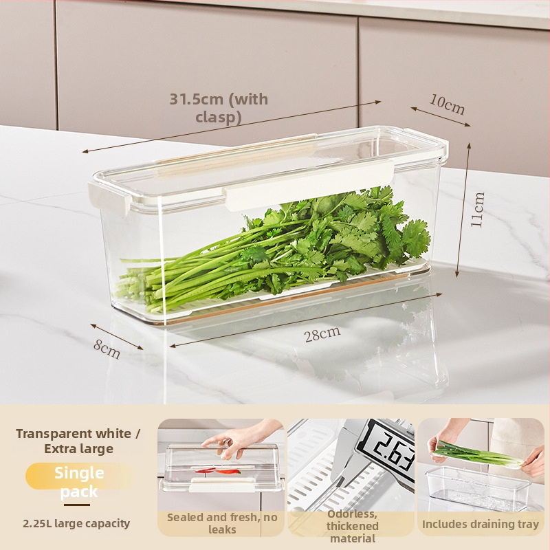 Japonijos stiliaus plastikinė šaldytuvo krisperio dėžutė – nešiojama, išlaiko šviežumą