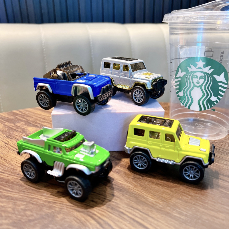 Raktų pakabukas – akrilinis karikatūrinis triciklo modelis Huili, Wo'an