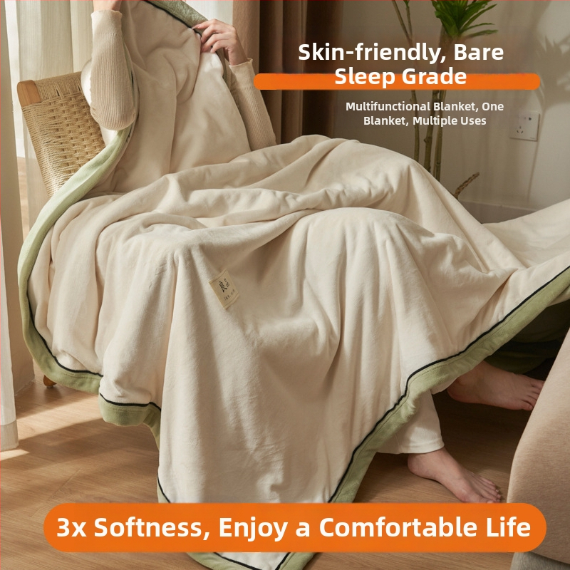 Sleeping Cute Rabbit kūdikiams skirta milk fleece pledas iš poliesterio, 2000–2500 g, visiems sezonams