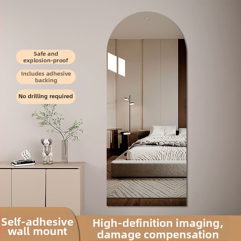 Plastiko rėmo, itališko stiliaus, netaisyklingos formos viso ūgio veidrodis, sieninis lipuojamas akrilinis veidrodis, kodas 2bcbj3x3