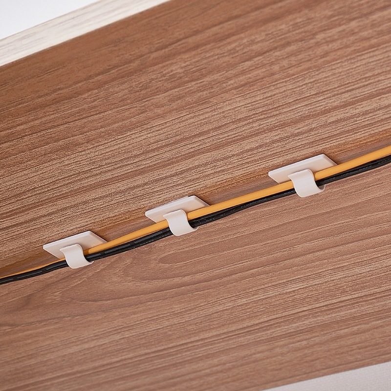 Organizator de cabluri - ABS, organizator de cabluri pentru birou în stil japonez, montaj autoadeziv; Marca Km; marcă privată autorizată; lansare 2025