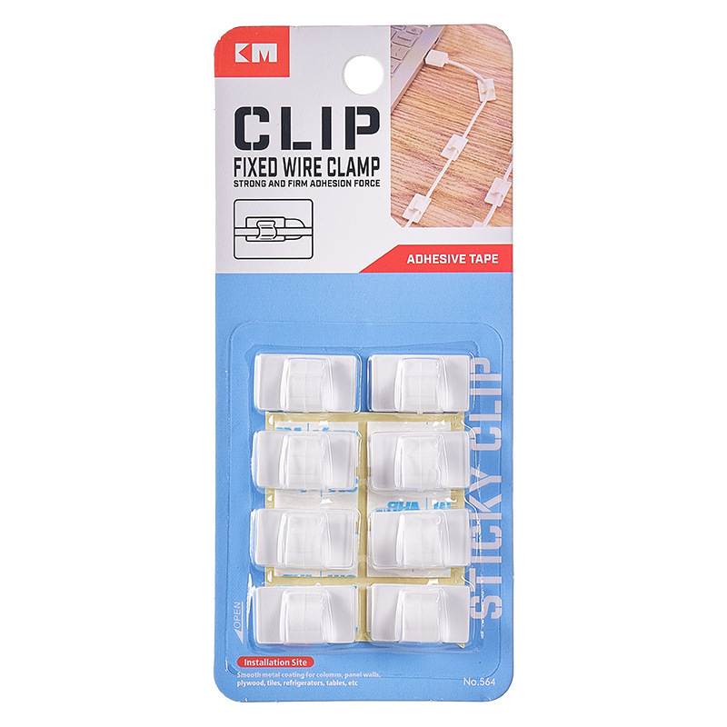 Organizator de cabluri - ABS, organizator de cabluri pentru birou în stil japonez, montaj autoadeziv; Marca Km; marcă privată autorizată; lansare 2025