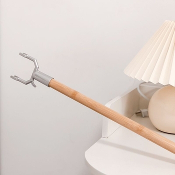 Drabužių džiovinimo lazda iš bambuko ir medienos, namų naudojimui, šiuolaikinio minimalistinio stiliaus, išleista 2023, Medžiaga: Kita