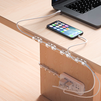 Suport pentru cabluri pentru organizare, din plastic, stil simplu și modern, pentru depozitare pe birou și în dormitor