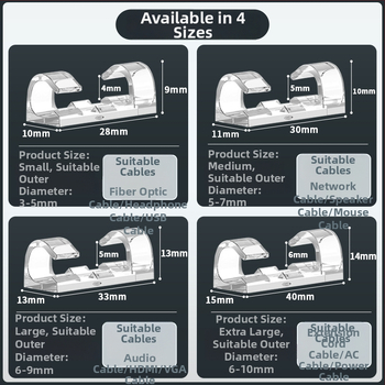 Kabelių laikiklis tinklo kabelių organizavimui, plastikinis, paprastas ir šiuolaikiškas stilius, stalo ir miegamojo saugojimui