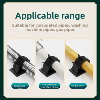 Pašlīmējošs cauruļu stiprinājums ūdens caurulēm un notekām — Be urbšanas uzstādīšana, Modelis: Fixed pipe clamp, Preces kods: Gdgka-1, Materiāls: PVC, Ražošana: Regular Fit, Zīmols: Neck strength