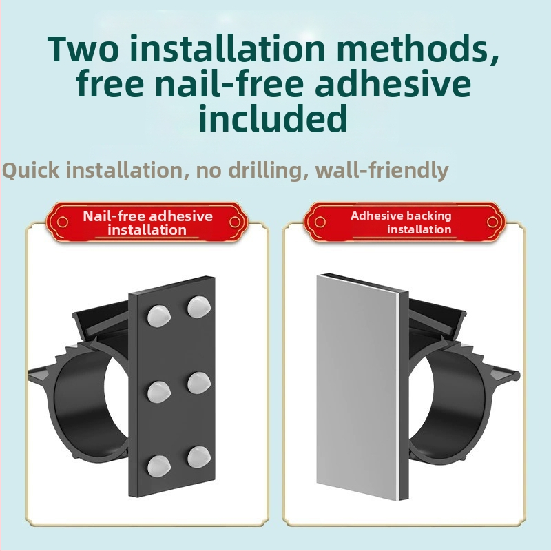 Pašlīmējošs cauruļu stiprinājums ūdens caurulēm un notekām — Bez urbšanas uzstādīšana, Modelis: Fixed pipe clamp, Produkta kods: Gdgka-1, Materiāls: PVC, Ražošana: Regular Fit, Zīmols: Neck strength