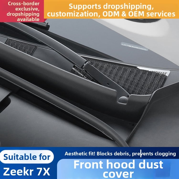 Roostevabast terasest esikaitse ja putukavõrk Zeekr 7X mootoriboksi kaitseks