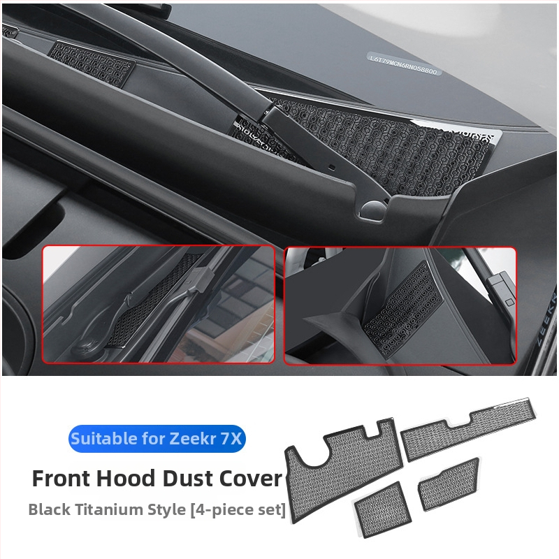 Roostevabast terasest esikaitse ja putukavõrk Zeekr 7X mootoriboksi kaitseks