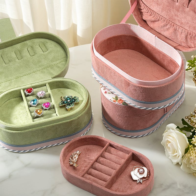 Kutija za nakit od baršuna, kutija za pakiranje za ogrlice i privjeske, pakiranje nakita (Materijal: Velvet fabric; Tip pakiranja: packing box; Namjena: pakiranje ogrlica i privjesaka)