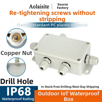 IP68 atsparus ugniai ir vandeniui ABS plasto korpusas lauko stebėjimo kabelių ir gatvių apšvietimo jungčių dėžutė