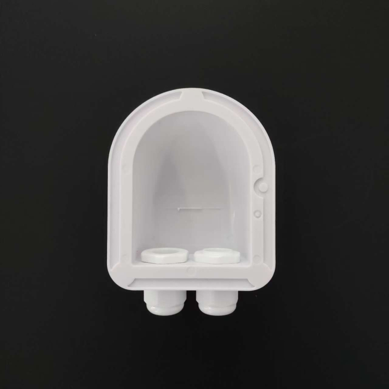 RV kutija za kabelske spojeve s dvostrukim otvorima, plastično kućište, otporno na prskanje, kompatibilna s nosačima fotonaponskih sustava