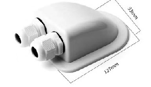 Kutija za spojne žice za RV, dvostruki otvor, zaštita od prskanja, plastično kućište, dodatak za fotonaponski nosač