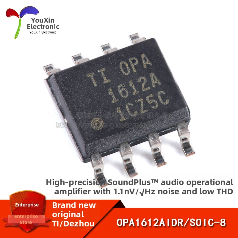 OPA1612AIDR dvojkanálový audio operačný zosilňovač, balenie SOIC-8