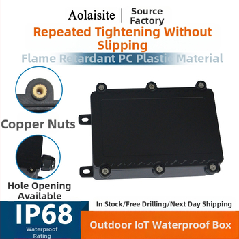 Išorinė atspari vandeniui jungčių dėžė, plastikinis PC korpusas elektriniam valdymui ir prietaisams — AOLAISITE; tinkama išoriniams kabeliams: apšvietimas, varikliai, valdikliai, maitinimo šaltiniai, buitinė technika