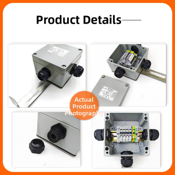 Eksplozijizturīga trīsviru savienojumu kārba ar stiprinājumu, vidējais T tips, 1 ieeja 2 izejas, IP66