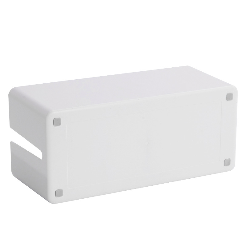 Adatkábel tároló doboz, modell 8921, mérnöki ABS + szigetelő szilikon, fedéllel, modern minimalist dizájn