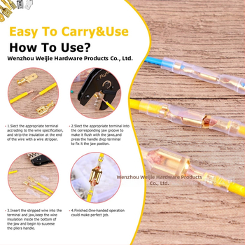 Weijie Spyruojančių jungčių terminalas pora – 1 polių, vario/geležies kontaktai elektroniniam laidavimui