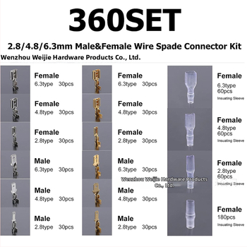 Weijie Spyruojančių jungčių terminalas pora – 1 polių, vario/geležies kontaktai elektroniniam laidavimui