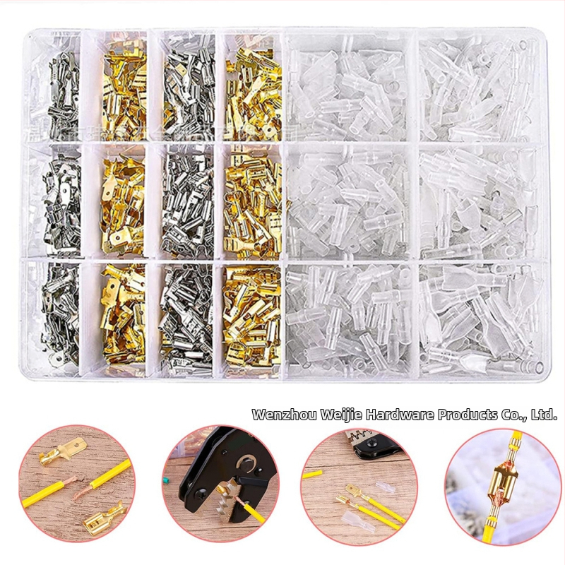 Weijie Spyruojančių jungčių terminalas pora – 1 polių, vario/geležies kontaktai elektroniniam laidavimui