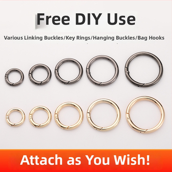 Maišų metalo aksesuarai – model BG-19, prekės ženklas Sufeng, spyruoklinis žiedas iš cinko lydinio, personalizavimas galimas