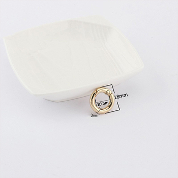 Maišų metalo aksesuarai – model BG-19, prekės ženklas Sufeng, spyruoklinis žiedas iš cinko lydinio, personalizavimas galimas