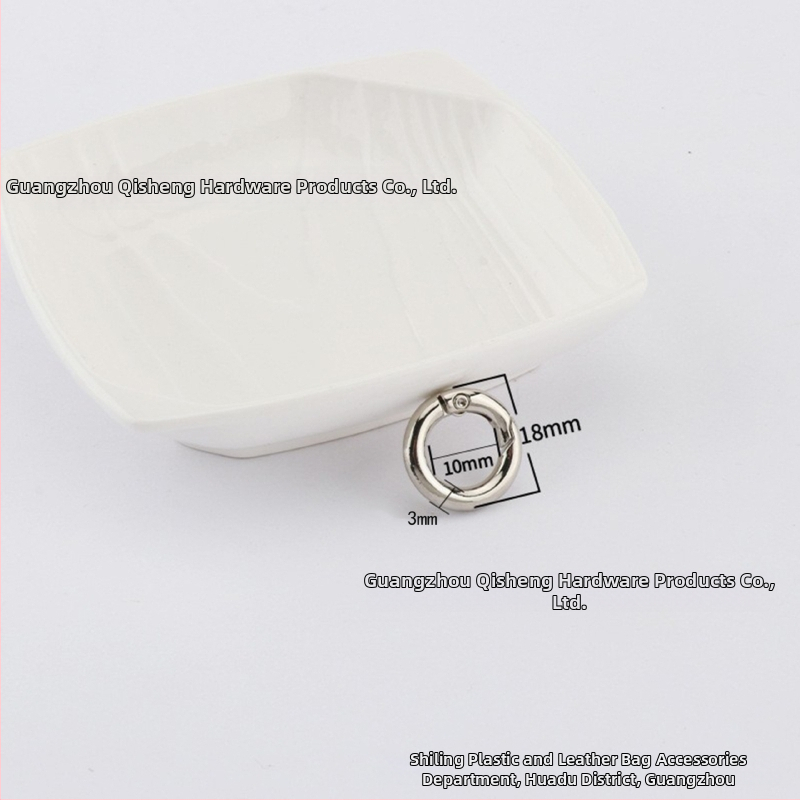 Maišų metalo aksesuarai – model BG-19, prekės ženklas Sufeng, spyruoklinis žiedas iš cinko lydinio, personalizavimas galimas