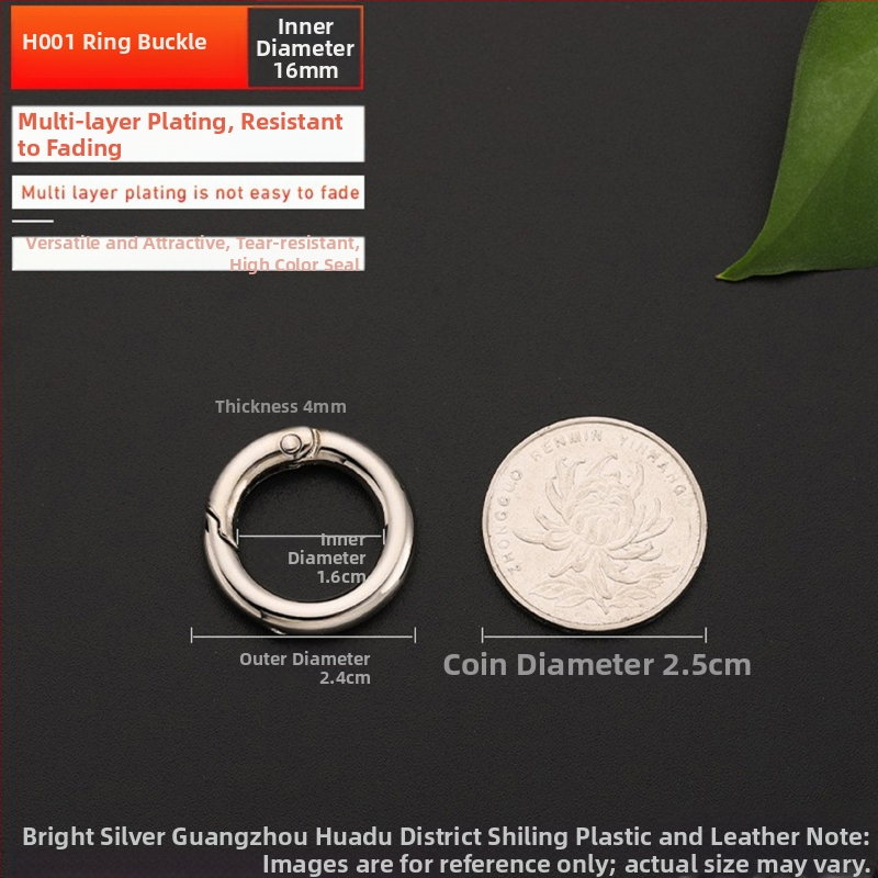 Maišų metalo aksesuarai – model BG-19, prekės ženklas Sufeng, spyruoklinis žiedas iš cinko lydinio, personalizavimas galimas