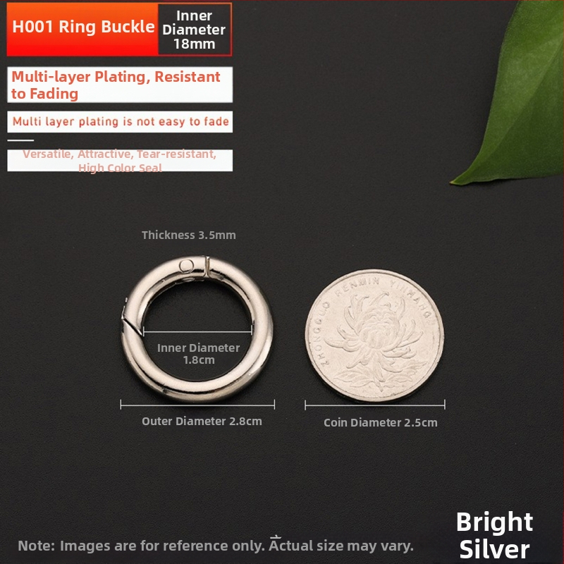 Maišų metalo aksesuarai – model BG-19, prekės ženklas Sufeng, spyruoklinis žiedas iš cinko lydinio, personalizavimas galimas