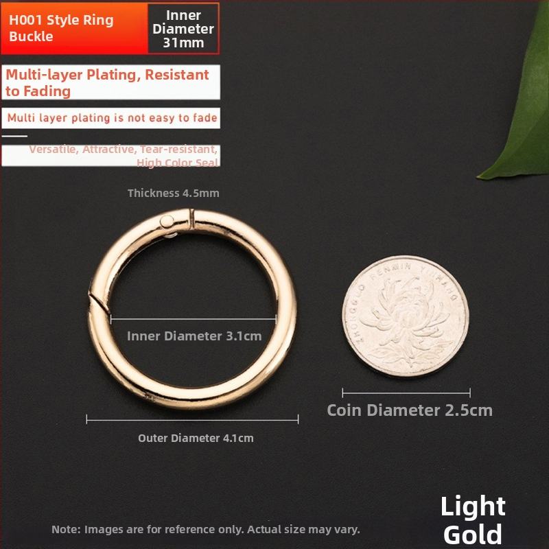 Maišų metalo aksesuarai – model BG-19, prekės ženklas Sufeng, spyruoklinis žiedas iš cinko lydinio, personalizavimas galimas