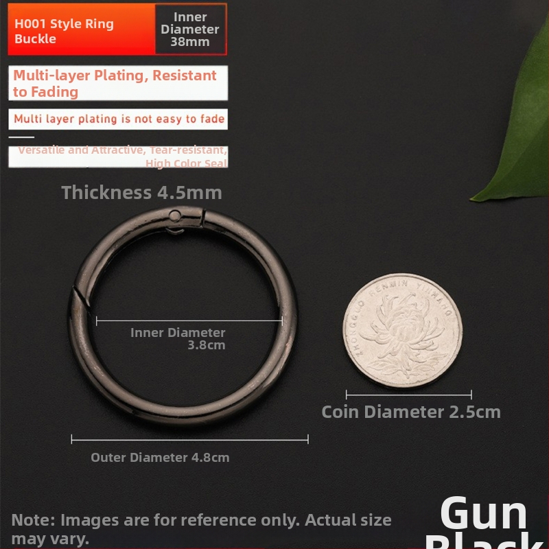 Maišų metalo aksesuarai – model BG-19, prekės ženklas Sufeng, spyruoklinis žiedas iš cinko lydinio, personalizavimas galimas